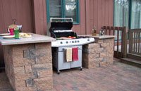 How To Build An Outdoor Kitchen Option 2: For a Gas Grill with Side Burners