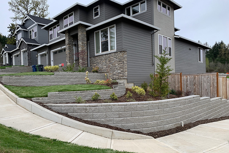 Oregon Block retaining wall