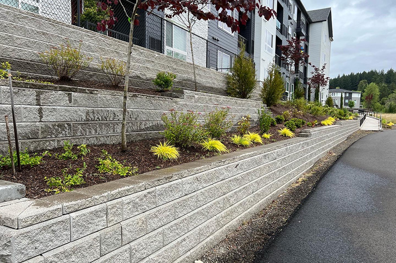 Oregon Block retaining wall