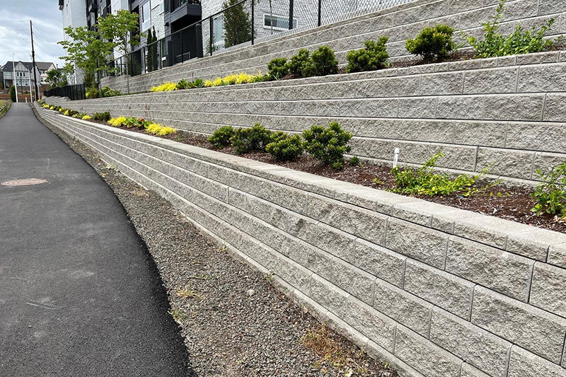 Oregon Block retaining wall