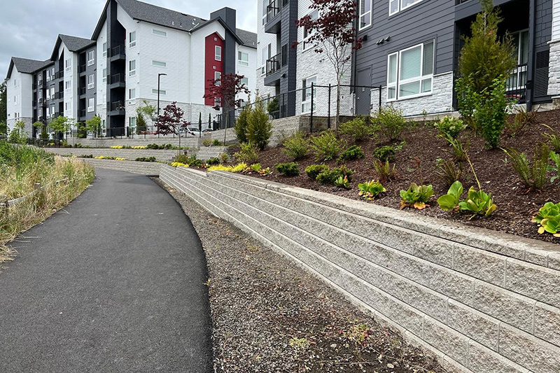 Oregon Block retaining wall