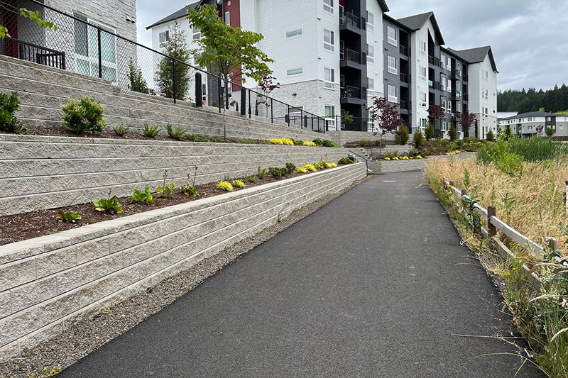 Oregon Block retaining wall