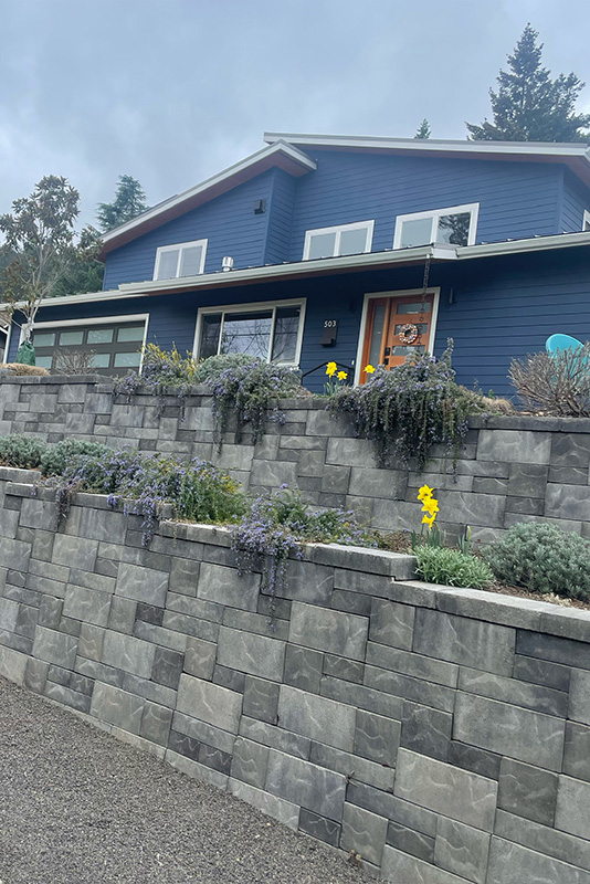 Oregon Block retaining wall