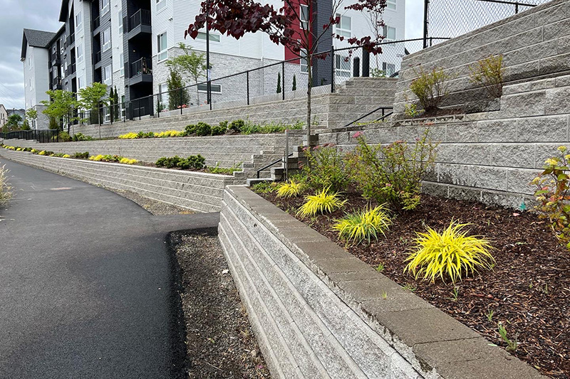 Oregon Block retaining wall