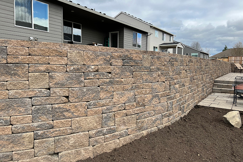 Oregon Block retaining wall