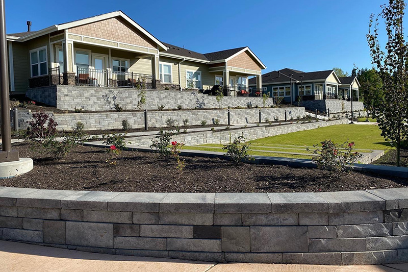 Oregon Block retaining wall