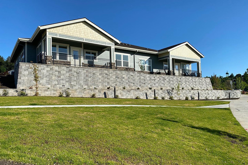 Oregon Block retaining wall