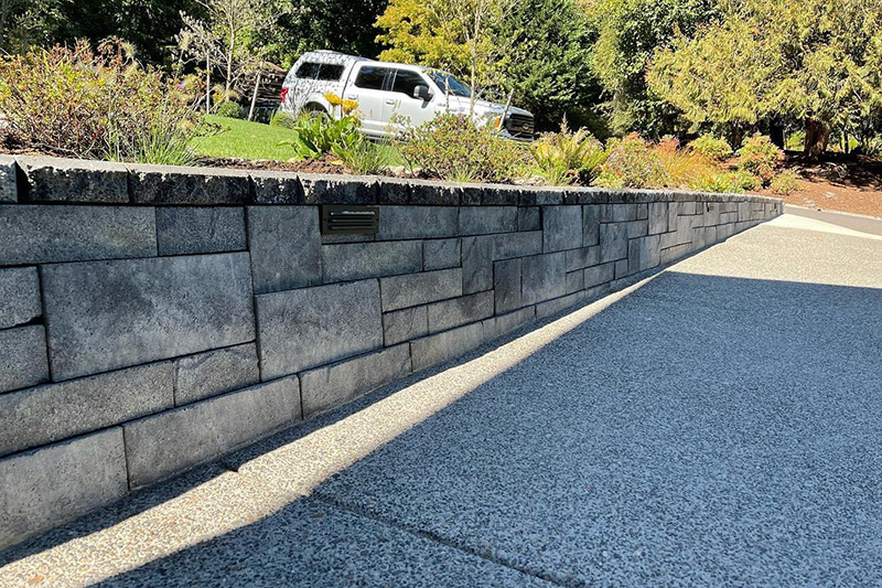 Oregon Block retaining wall