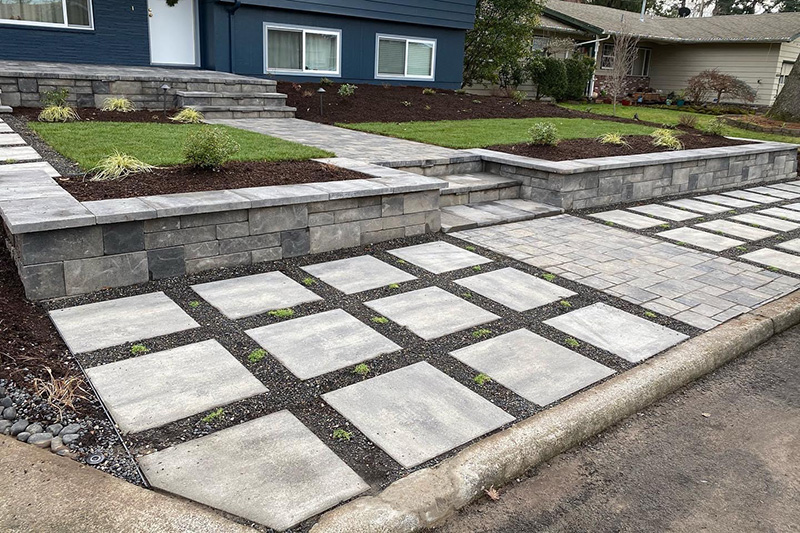 Oregon Block retaining wall