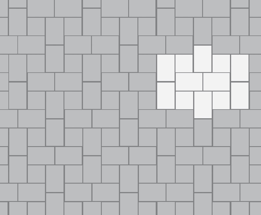 Muster K paver pattern