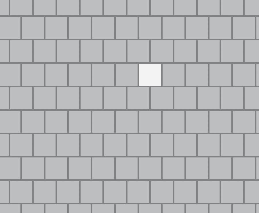 Square Running Bond paver pattern